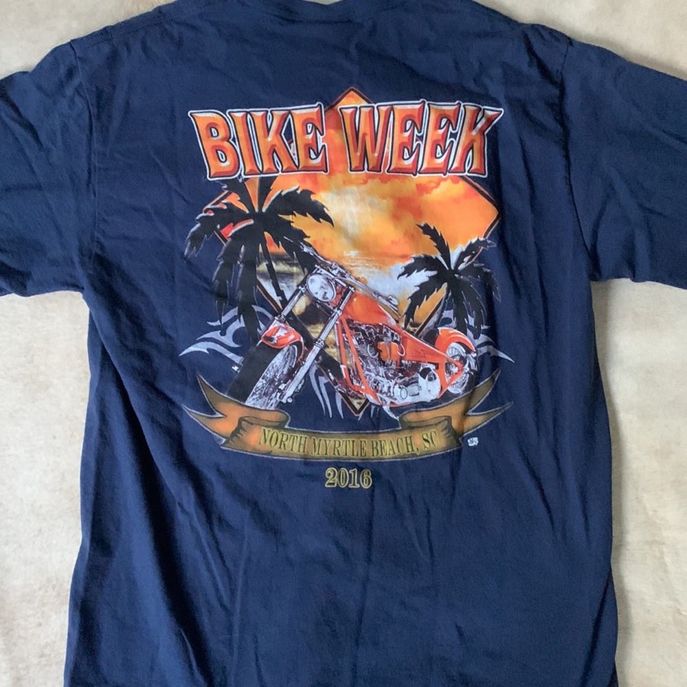 BIKE WEEK North MYRTLE Beach South Carolina MENS Navy T-Shirt